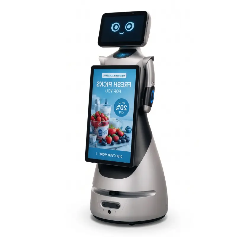 Robot de recepción y publicidad GreetingBot AD